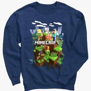 Boys Minecrat Action Scene Long Sleeve Sweater and Pants 2 Piece Set NEW